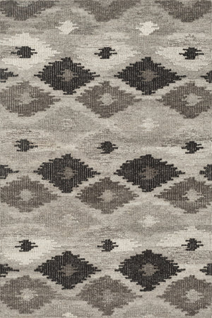 Loloi Akina AK-02 Wool, Cotton, Polyester, Other Fibers Hand Woven Transitional Rug AKINAK-02GYCC93D0