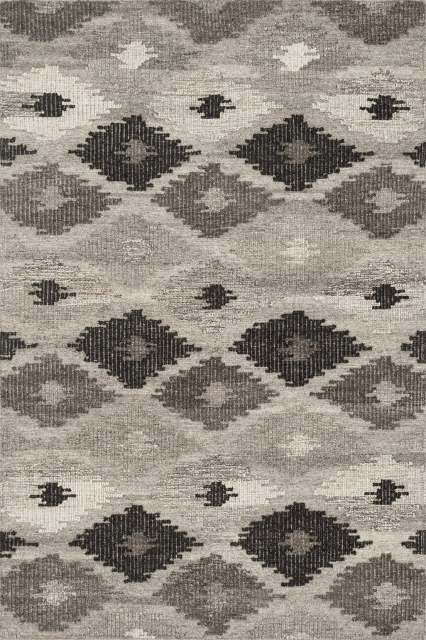 Loloi Akina AK-02 Wool, Cotton, Polyester, Other Fibers Hand Woven Transitional Rug AKINAK-02GYCC93D0