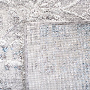Amelia 217 Transitional Power Loomed 50% Polypropylene + 50% Polyester Rug Grey / Blue