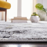 Amelia 232 Contemporary Power Loomed 50% Polypropylene + 50% Polyester Rug Grey / Gold