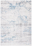 Amelia 248 Contemporary Power Loomed 50% Polypropylene + 50% Polyester Rug Grey / Blue