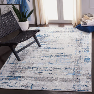 Amelia 271 Transitional Power Loomed 50% Polypropylene + 50% Polyester Rug Grey / Blue