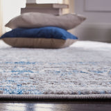 Amelia 298 Transitional Power Loomed 50% Polypropylene + 50% Polyester Rug Grey / Blue