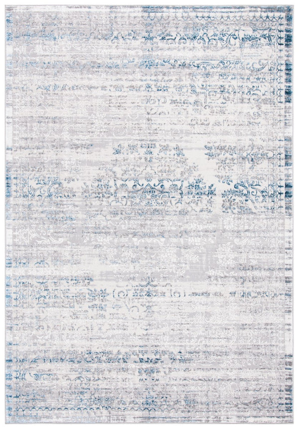 Amelia 298 Transitional Power Loomed 50% Polypropylene + 50% Polyester Rug Grey / Blue
