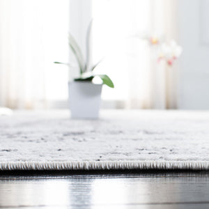 Amelia 700  Contemporary Power Loomed 75% Polypropylene 25% Shrink Polyester Rug Ivory / Grey