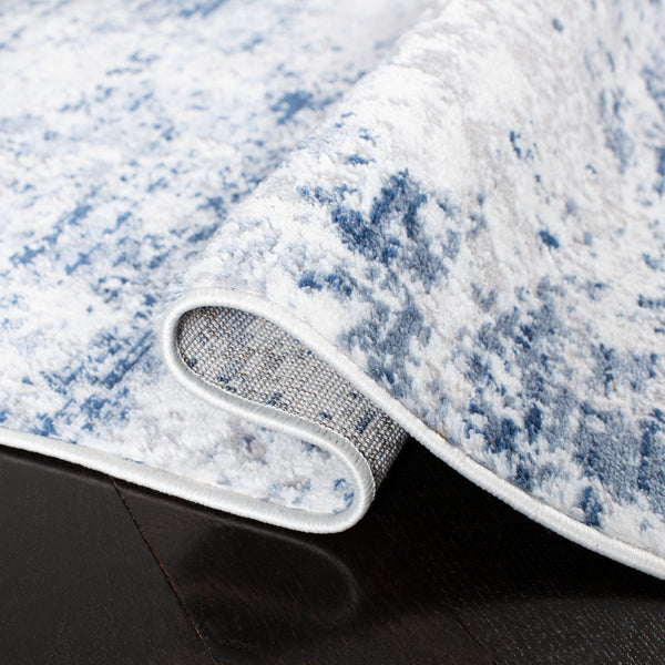 Amelia 700 Amelia 705 Contemporary Power Loomed 75% Polypropylene 25% Shrink Polyester Rug Navy / Grey