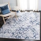 Amelia 700 Amelia 783 Contemporary Power Loomed 75% Polypropylene 25% Shrink Polyester Rug Grey / Navy