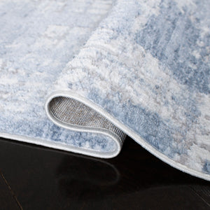 Amelia 700 Amelia 786 Contemporary Power Loomed 75% Polypropylene 25% Shrink Polyester Rug Ivory / Blue