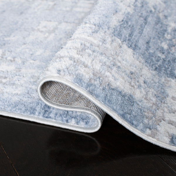 Amelia 700 Amelia 786 Contemporary Power Loomed 75% Polypropylene 25% Shrink Polyester Rug Ivory / Blue