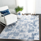 Amelia 700 Amelia 786 Contemporary Power Loomed 75% Polypropylene 25% Shrink Polyester Rug Ivory / Blue