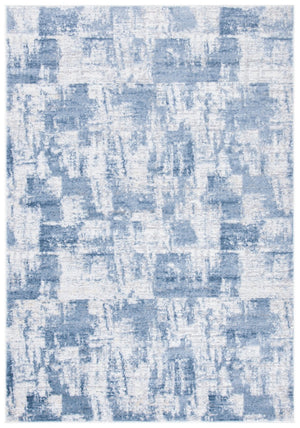 Amelia 700 Amelia 786 Contemporary Power Loomed 75% Polypropylene 25% Shrink Polyester Rug Ivory / Blue