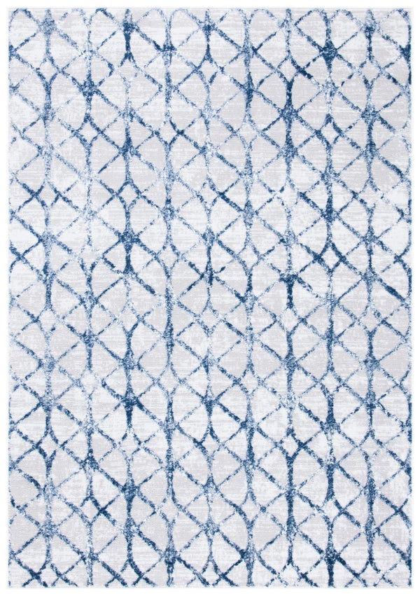 Amelia 700 Amelia 792 Contemporary Power Loomed 75% Polypropylene 25% Shrink Polyester Rug Grey / Navy