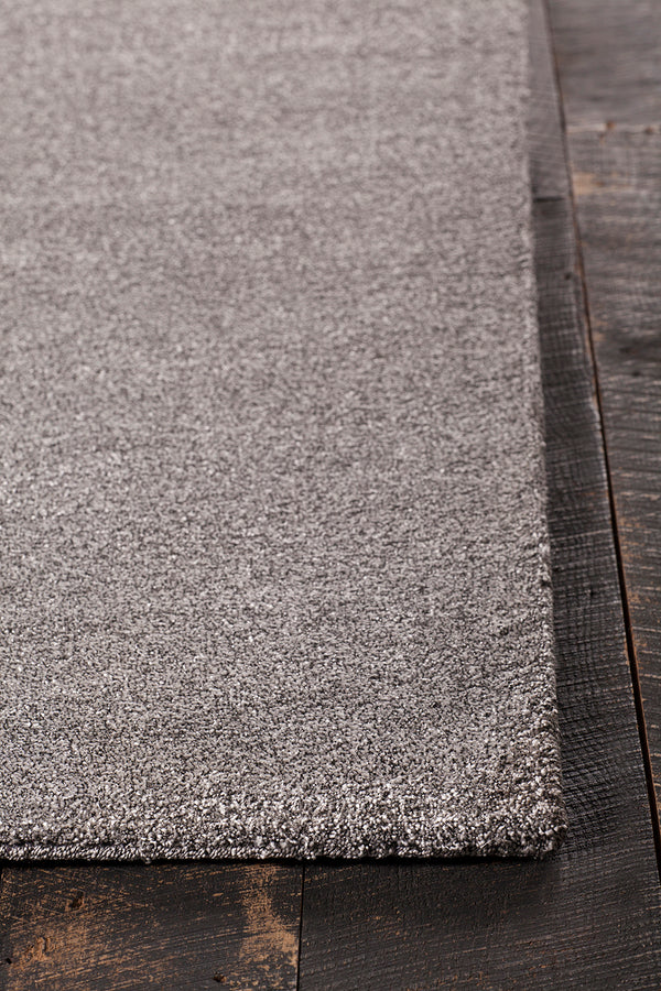 Chandra Rugs Alcon 100% Polyester Hand-Woven Contemporary Rug Silver 7'9 x 10'6