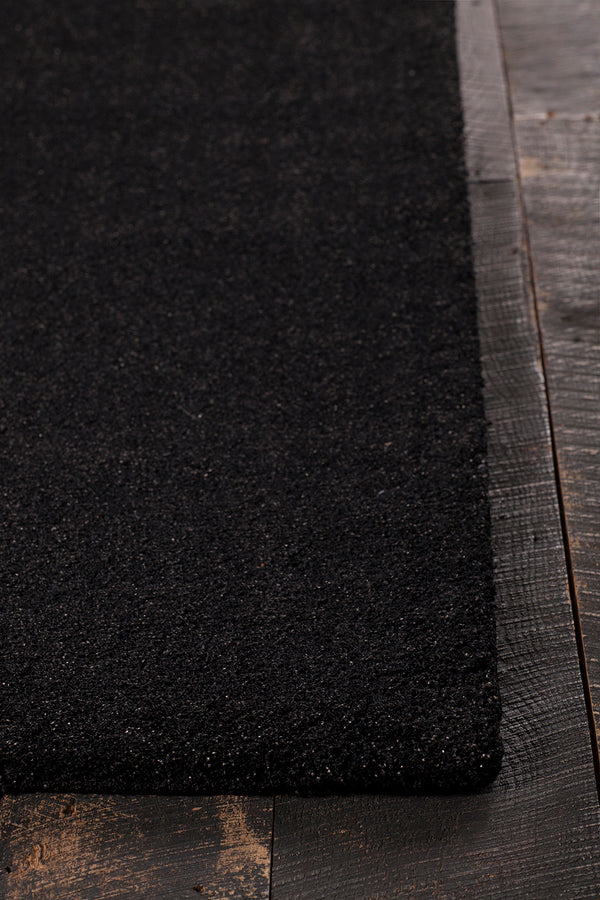 Chandra Rugs Alcon 100% Polyester Hand-Woven Contemporary Rug Black 7'9 x 10'6