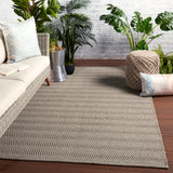Jaipur Living Saeler Indoor/ Outdoor Striped Gray Area Rug (10'X14')