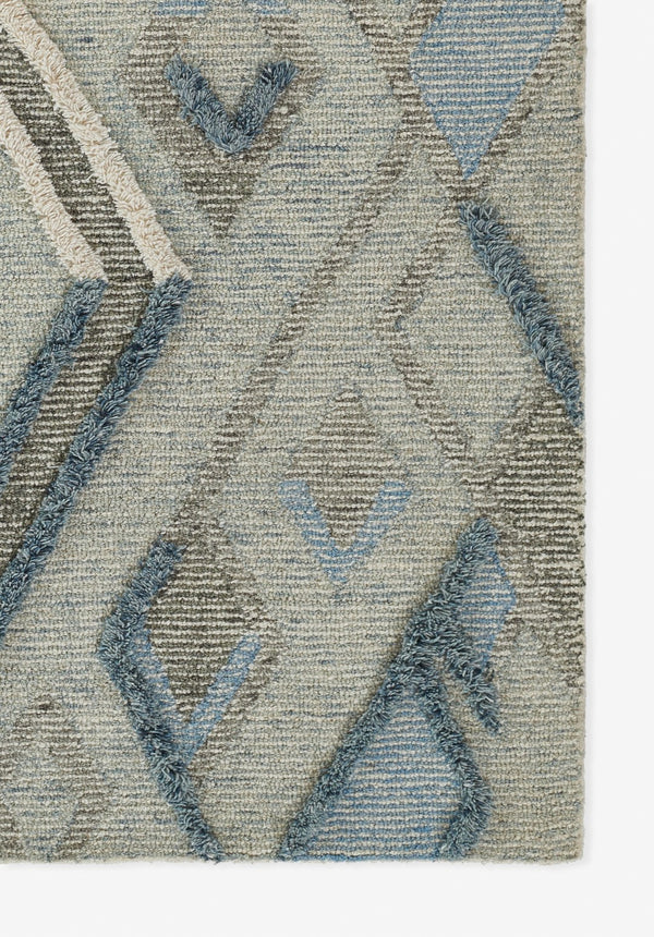 Momeni Allegro ALL-1 Hand Tufted Contemporary Moroccan Indoor Area Rug Blue 8' x 10' ALEGRALL-1BLU80A0