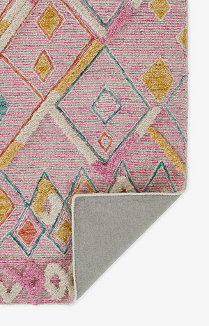Momeni Allegro ALL-2 Hand Tufted Contemporary Moroccan Indoor Area Rug Pink 8' x 10' ALEGRALL-2PNK80A0