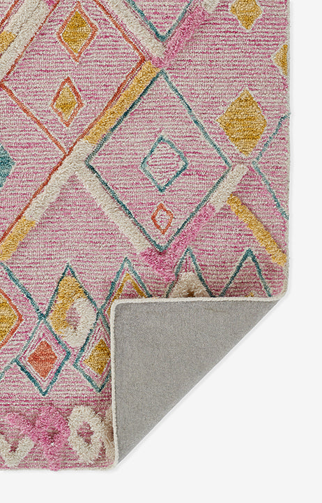 Momeni Allegro ALL-2 Hand Tufted Contemporary Moroccan Indoor Area Rug Pink 8' x 10' ALEGRALL-2PNK80A0