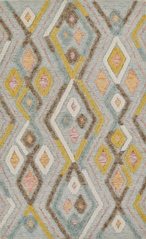 Momeni Allegro ALL-3 Hand Tufted Contemporary Moroccan Indoor Area Rug Multi 8' x 10' ALEGRALL-3MTI80A0