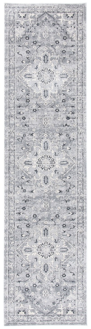 Alhambra 600 Alhambra 610 Traditional Power Loomed 60% Polypropylene, 40% Shrink Poly Rug Cream / Grey