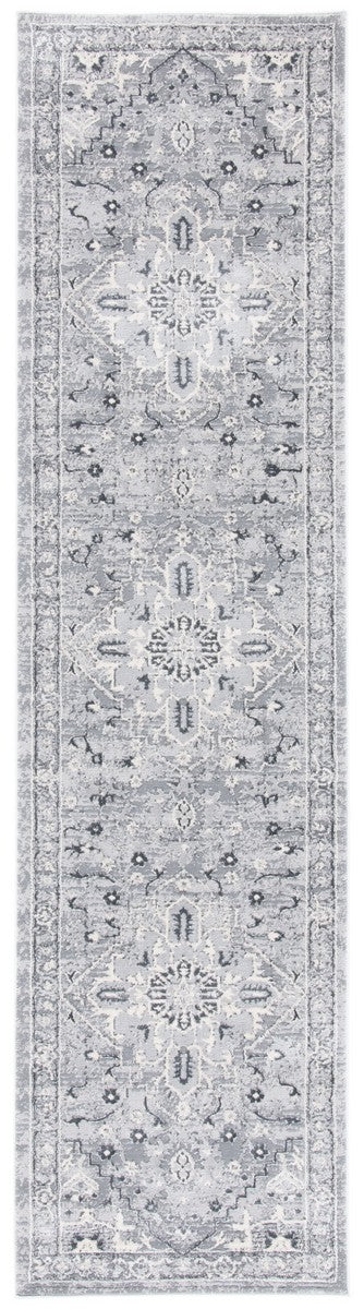Alhambra 600 Alhambra 610 Traditional Power Loomed 60% Polypropylene, 40% Shrink Poly Rug Cream / Grey