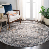 Alhambra 600 Alhambra 610 Traditional Power Loomed 60% Polypropylene, 40% Shrink Poly Rug Grey / Cream