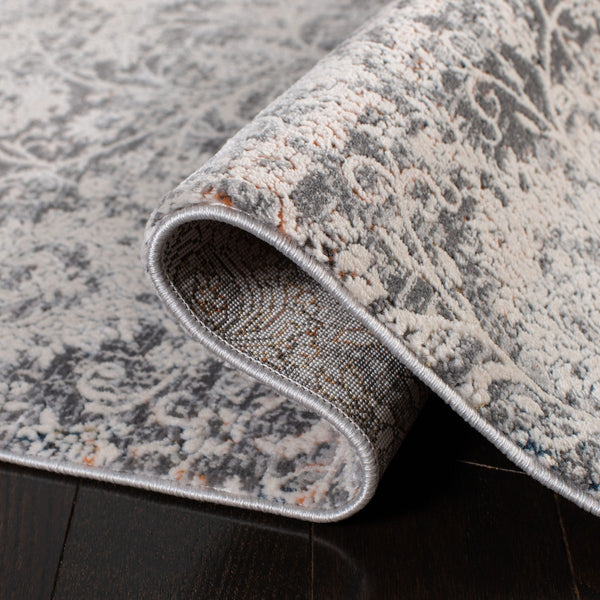 Alhambra 600 Alhambra 617 Traditional Power Loomed 60% Polypropylene, 40% Shrink Poly Rug Cream / Grey