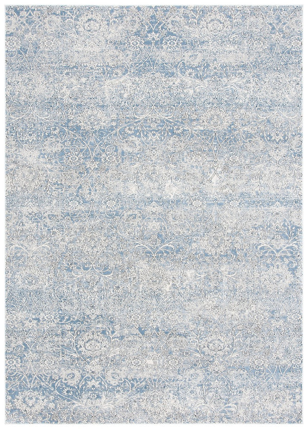 Alhambra 600 Alhambra 617 Traditional Power Loomed 60% Polypropylene, 40% Shrink Poly Rug Ivory / Blue