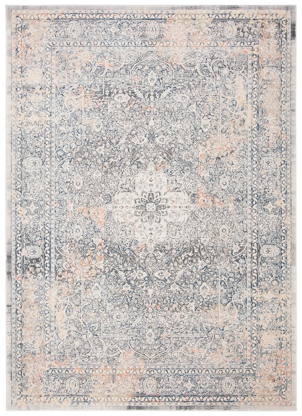 Alhambra 600 Alhambra 628 Traditional Power Loomed 60% Polypropylene, 40% Shrink Poly Rug Cream / Grey