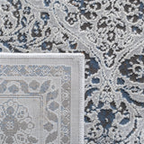 Alhambra 600 Alhambra 628 Traditional Power Loomed 60% Polypropylene, 40% Shrink Poly Rug Light Grey / Navy