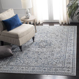 Alhambra 600 Alhambra 628 Traditional Power Loomed 60% Polypropylene, 40% Shrink Poly Rug Light Grey / Navy