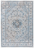 Alhambra 600 Alhambra 628 Traditional Power Loomed 60% Polypropylene, 40% Shrink Poly Rug Light Grey / Navy