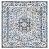 Alhambra 600 Alhambra 628 Traditional Power Loomed 60% Polypropylene, 40% Shrink Poly Rug Light Grey / Navy