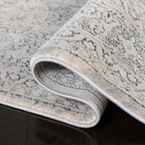 Alhambra 600 Alhambra 628 Traditional Power Loomed 60% Polypropylene, 40% Shrink Poly Rug Cream / Blue