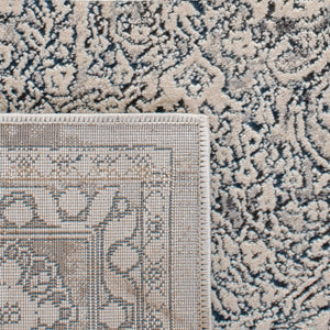 Alhambra 600 Alhambra 628 Traditional Power Loomed 60% Polypropylene, 40% Shrink Poly Rug Cream / Blue