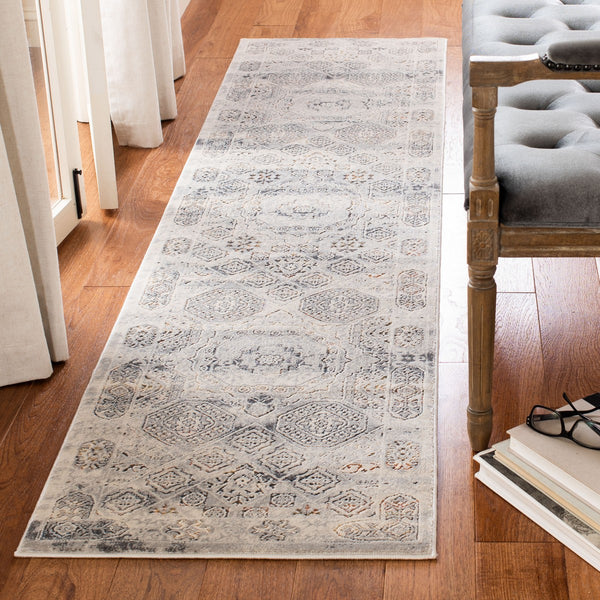 Alhambra 600 Alhambra 629 Traditional Power Loomed 60% Polypropylene, 40% Shrink Poly Rug Cream / Grey
