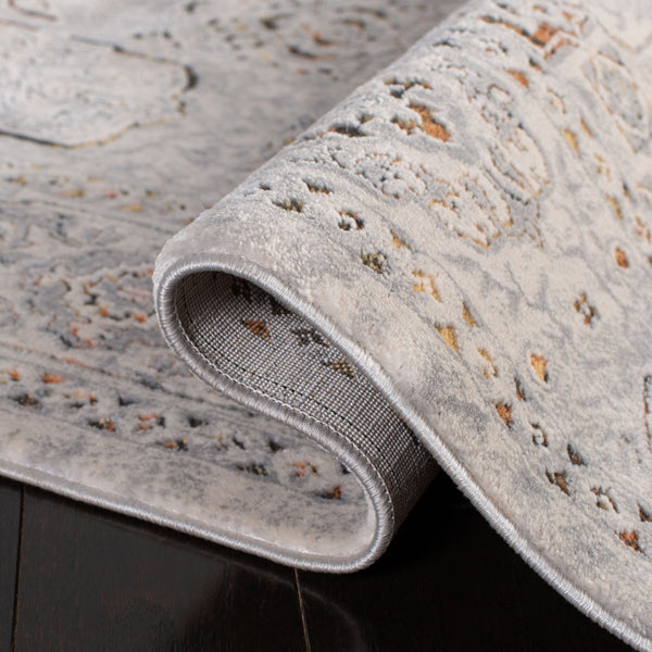 Alhambra 600 Alhambra 629 Traditional Power Loomed 60% Polypropylene, 40% Shrink Poly Rug Cream / Grey