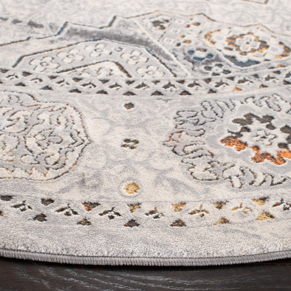 Alhambra 600 Alhambra 629 Traditional Power Loomed 60% Polypropylene, 40% Shrink Poly Rug Cream / Grey