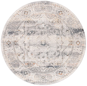 Alhambra 600 Alhambra 629 Traditional Power Loomed 60% Polypropylene, 40% Shrink Poly Rug Cream / Grey