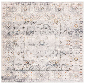 Alhambra 600 Alhambra 629 Traditional Power Loomed 60% Polypropylene, 40% Shrink Poly Rug Cream / Grey