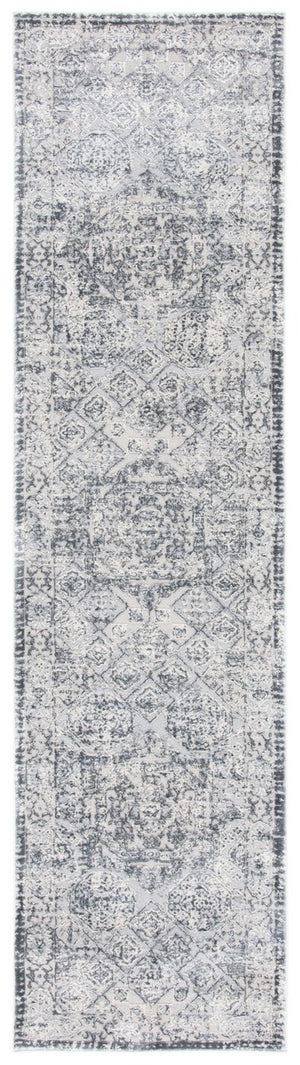 Alhambra 600 Alhambra 629 Traditional Power Loomed 60% Polypropylene, 40% Shrink Poly Rug Dark Grey / Grey