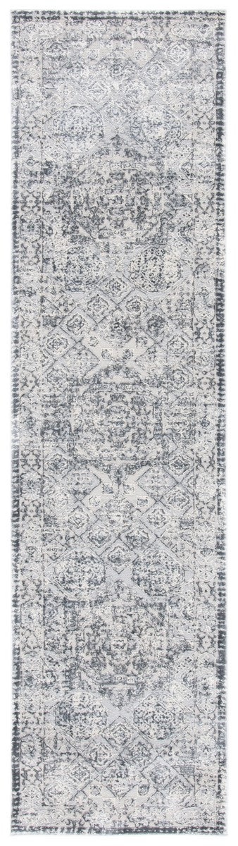 Alhambra 600 Alhambra 629 Traditional Power Loomed 60% Polypropylene, 40% Shrink Poly Rug Dark Grey / Grey