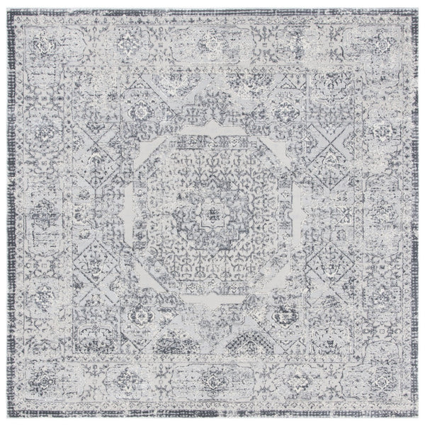 Alhambra 600 Alhambra 629 Traditional Power Loomed 60% Polypropylene, 40% Shrink Poly Rug Dark Grey / Grey