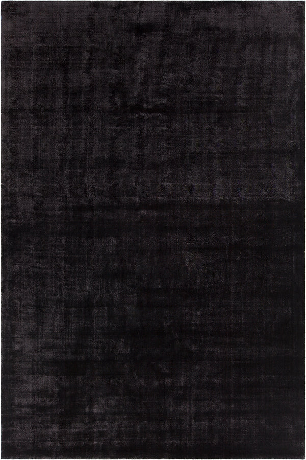 Chandra Rugs Alida 100% Art Silk Hand-Woven Contemporary Rug Charcoal 9' x 13'