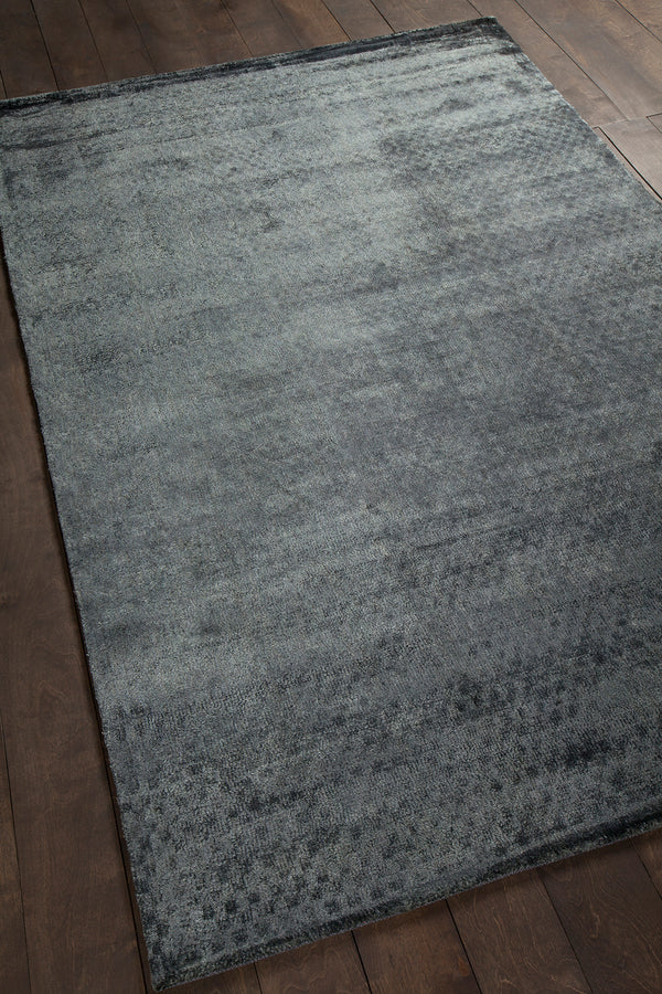 Chandra Rugs Alida 100% Art Silk Hand-Woven Contemporary Rug Charcoal 9' x 13'