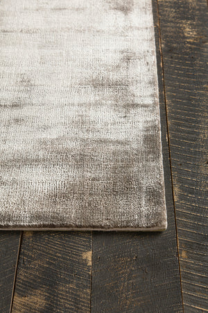 Chandra Rugs Alida 100% Art Silk Hand-Woven Contemporary Rug Taupe 9' x 13'