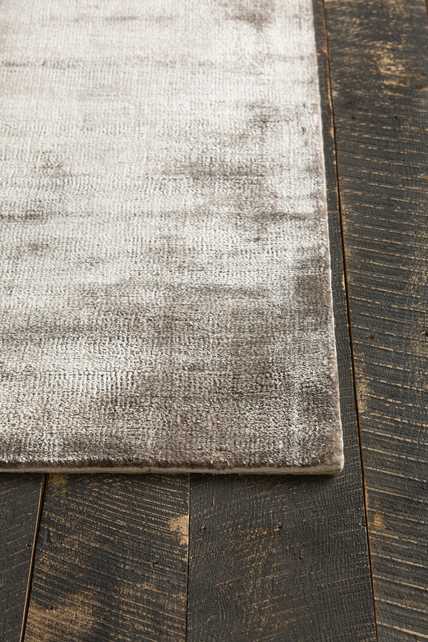 Chandra Rugs Alida 100% Art Silk Hand-Woven Contemporary Rug Taupe 9' x 13'