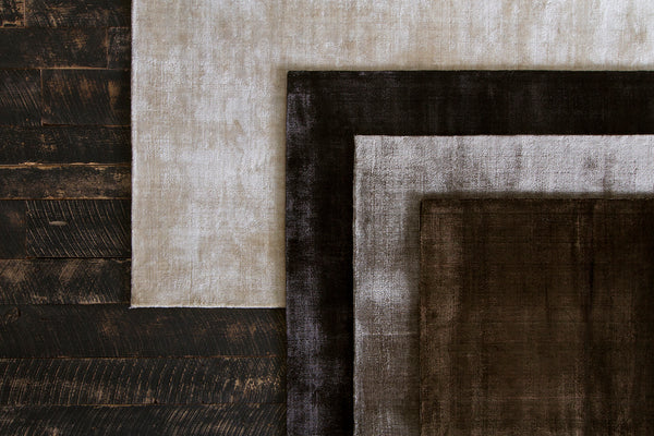 Chandra Rugs Alida 100% Art Silk Hand-Woven Contemporary Rug Taupe 9' x 13'