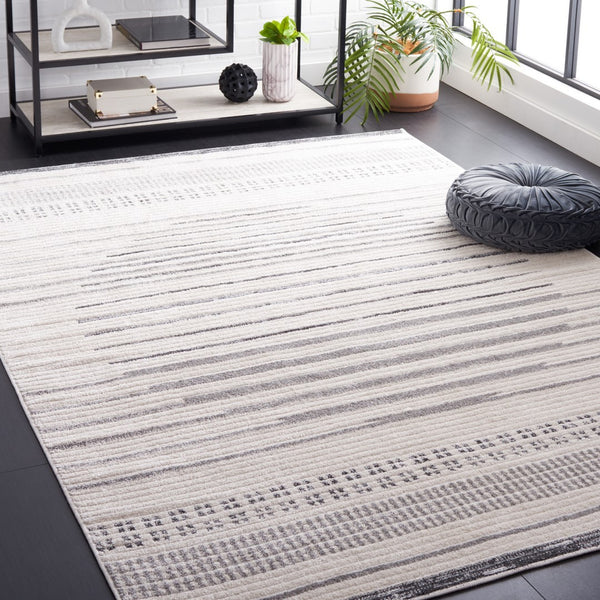 Safavieh Alamo 774 Solid Flat Weave Rug Ivory / Grey ALM774F-9