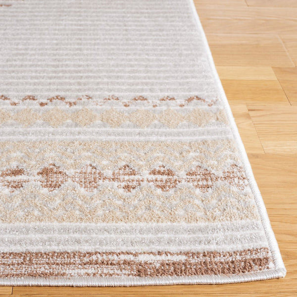 Safavieh Alamo 775 Solid Flat Weave Rug Ivory / Brown ALM775T-9